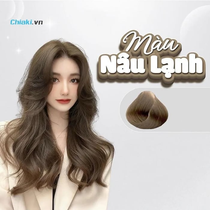 Màu nhuộm tóc nâu lạnh là gì?