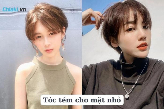 Tóc tém cho cô nàng mặt nhỏ