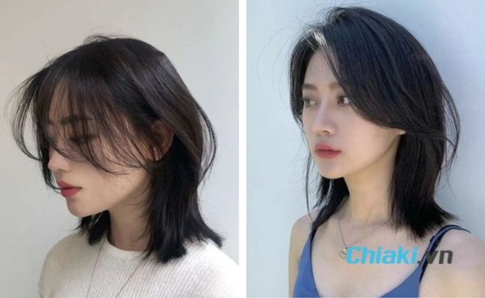 Tóc layer mullet nữ ngang vai - Sự nữ tính và quyến rũ