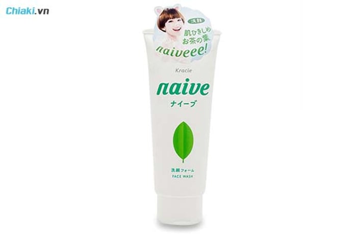 sữa rửa mặt trà xanh nhật Kracie Naive Face Wash