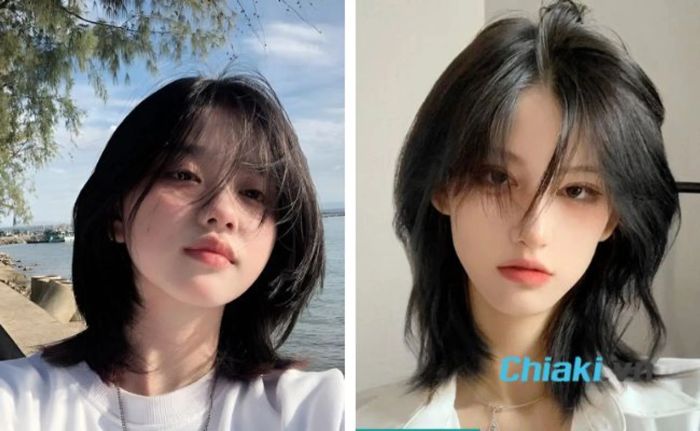 Tóc mullet nữ ngang vai - Sự linh hoạt và nữ tính