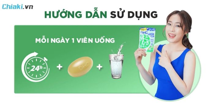 Phương pháp uống DHC làm trắng da tại nhà