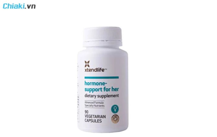 Viên uống hỗ trợ cân bằng hormone trị mụn nội tiết Hormone Support For Her của Xtend-Life