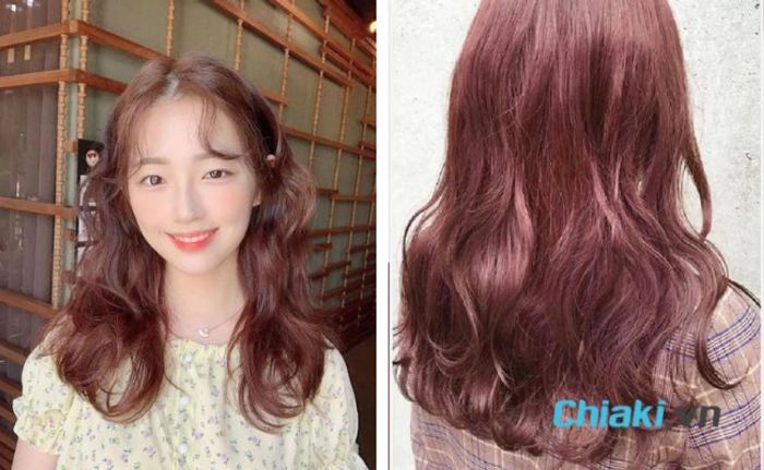 Màu tóc không cần tẩy - Nâu hồng đỏ
