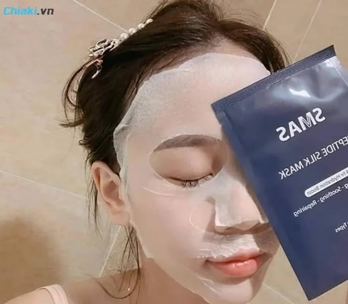 Mặt nạ Smas Peptide Silk Mask giúp dưỡng ẩm và chăm sóc da