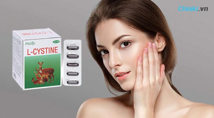 Viên uống trắng da L-Cystine 500mg mang lại lợi ích cho da, tóc và móng