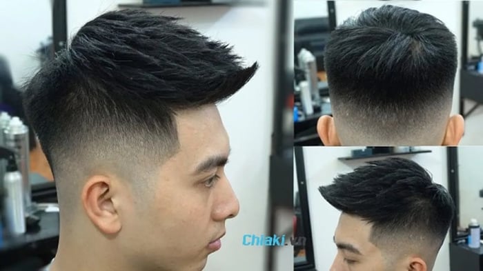 Mẫu tóc Textured short quiff