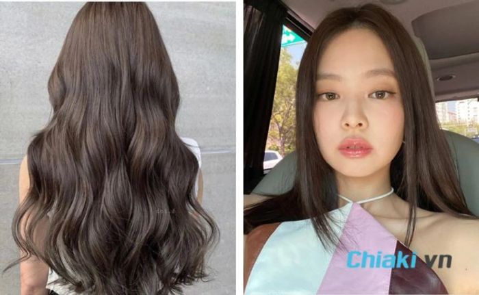Màu tóc tây không cần tẩy - màu quả óc chó
