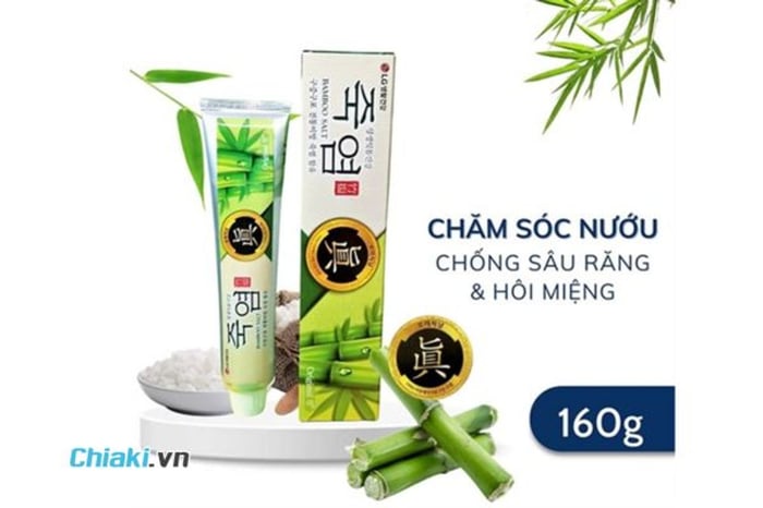 Kem đánh răng Hàn Quốc trắng răng Bamboo Salt Original Gin Alpha