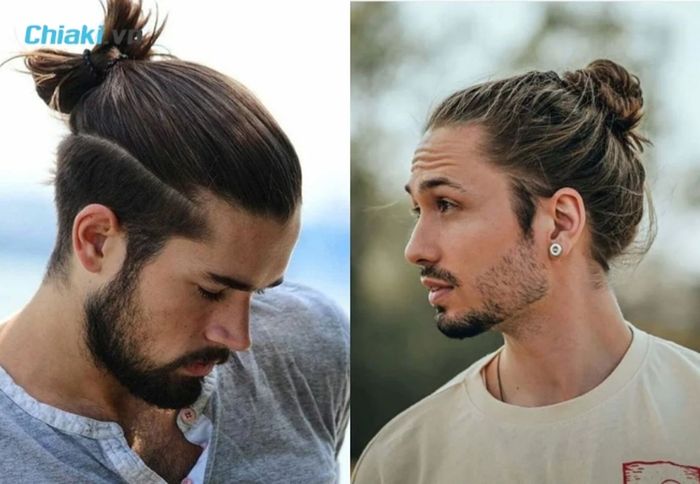 Kiểu tóc nam dài Manbun