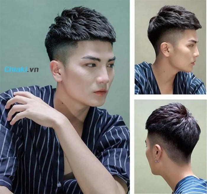 Kiểu tóc nam Undercut kết hợp với Long Fringe