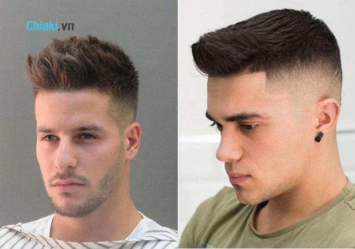 Kiểu tóc pompadour short quiff