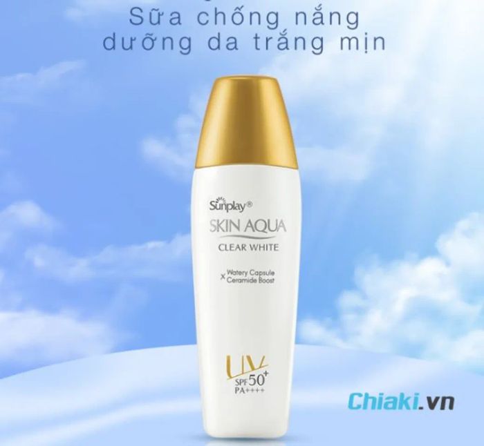 Kem chống nắng Skin Aqua nắp vàng