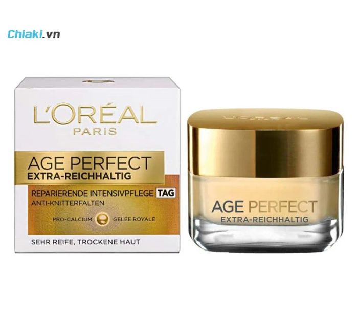 Kem dưỡng da ban ngày Loreal Age Perfect giúp làn da trẻ trung hơn