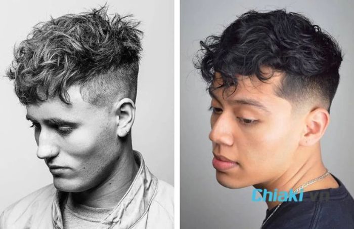 Kiểu tóc nam Undercut Messy