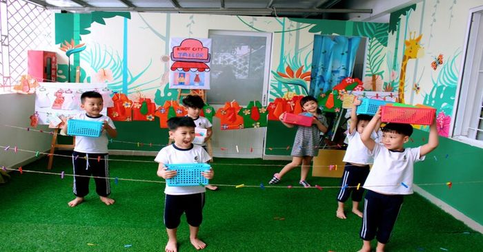 Trường mầm non Kindy City tổ chức các hoạt động trong giờ học. Nguồn từ Kindy City