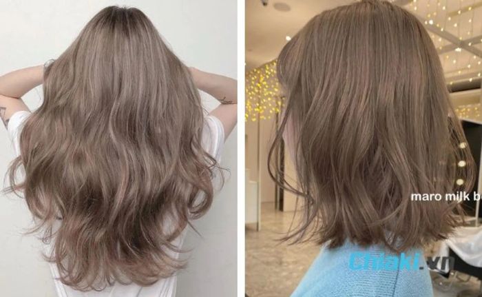 Màu không cần tẩy tóc Nâu beige