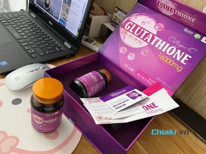 Viên uống trắng da Glutathione 16000mg