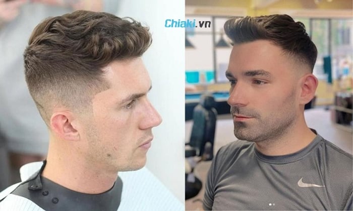 Tóc nam Short Quiff uốn phồng