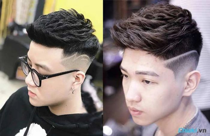 kẻ tóc nam kiểu short quiff