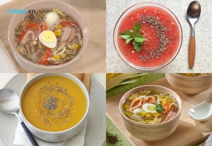 Giảm cân bằng hạt Chia qua món soup