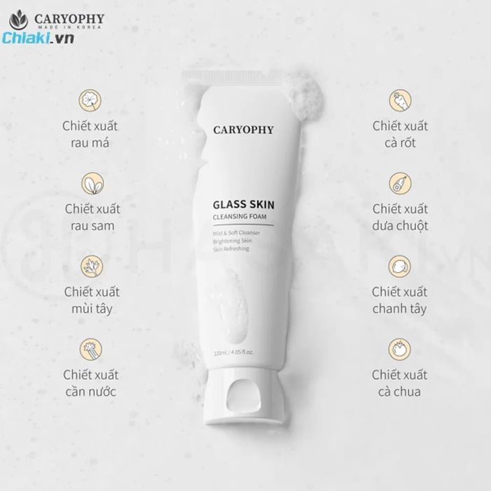 Sữa rửa mặt Caryophy Glass Skin Cleansing Foam