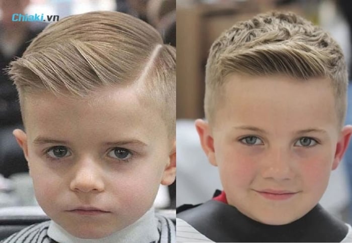 Kiểu tóc Short Quiff cho bé trai ngày hè