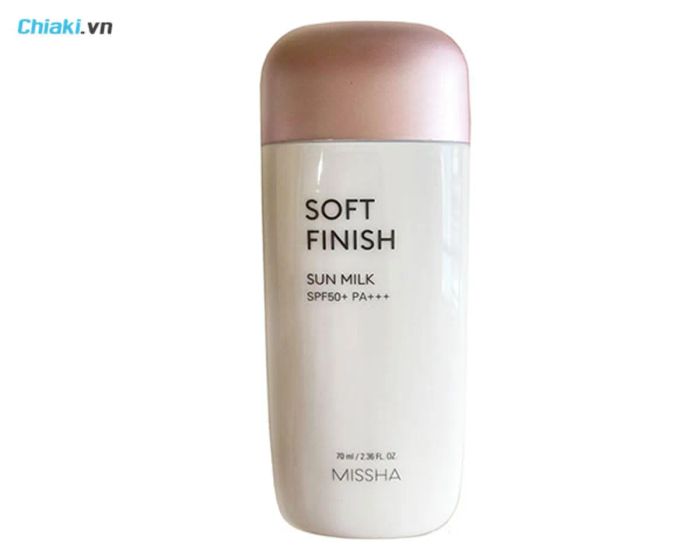 Kem chống nắng vật lý lai hóa học Missha Soft Finish