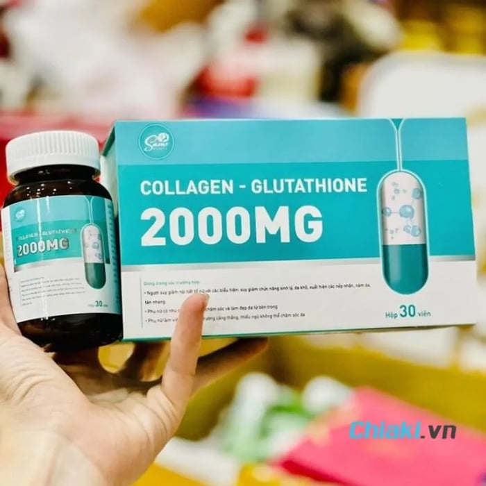 Viên uống Collagen Glutathione 2000mg