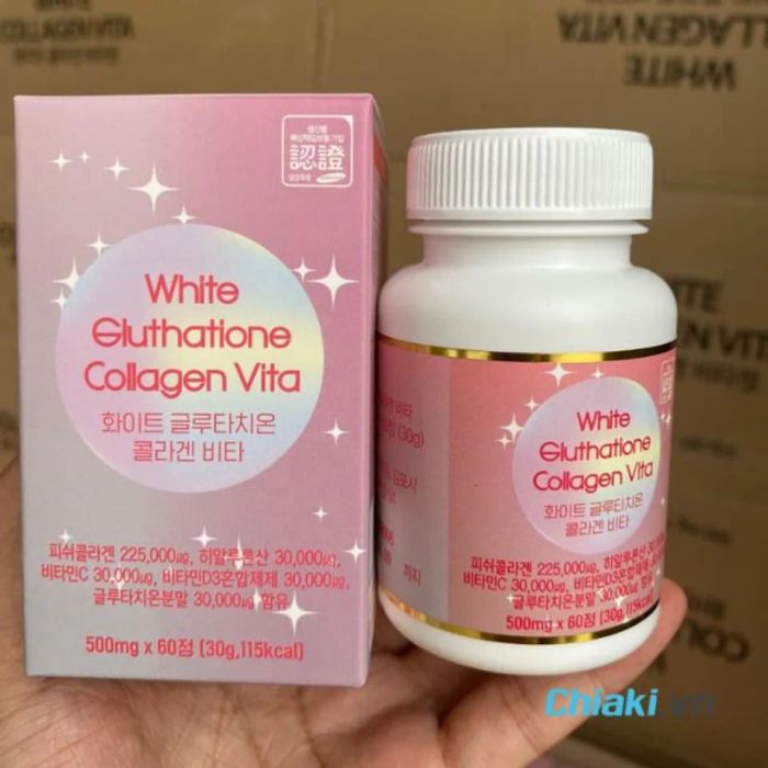 Viên uống White Glutathione Collagen Vita