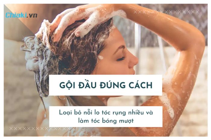 Hạn chế gội đầu hàng ngày để tóc không mất nước nhanh chóng