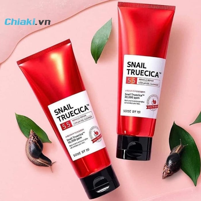 Sữa rửa mặt Some By Mi ốc sên Snail Truecica Miracle Repair Low pH Gel Cleaser