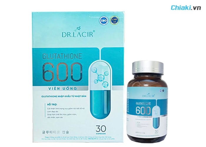 Viên uống trắng da Glutathione 600 Dr Lacir