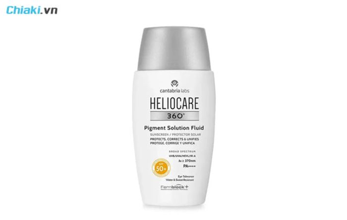 kem chống nắng vật lý lai hóa học Heliocare 360 Pigment Solution Fluid