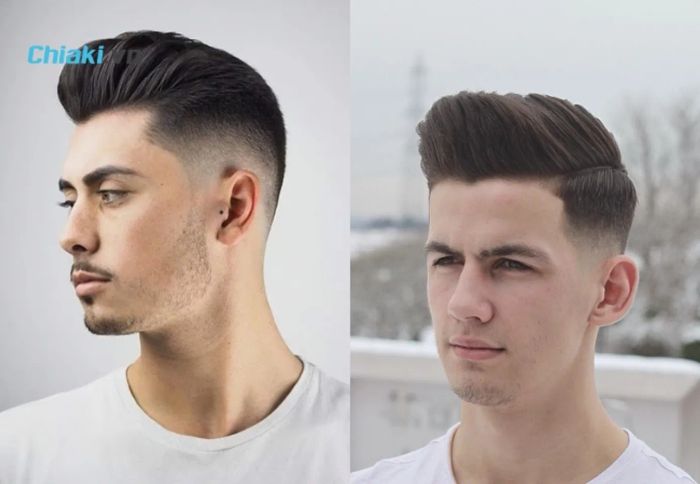 Phong cách tóc nam hiện đại: Pompadour hất dựng mái