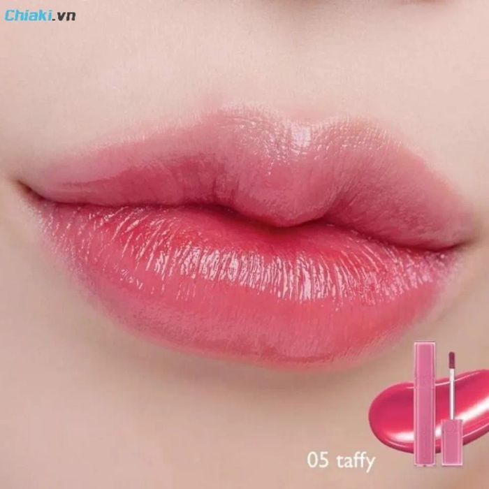 Romand Dewy Ful Water Tint 05 Taffy - Son màu hồng dâu