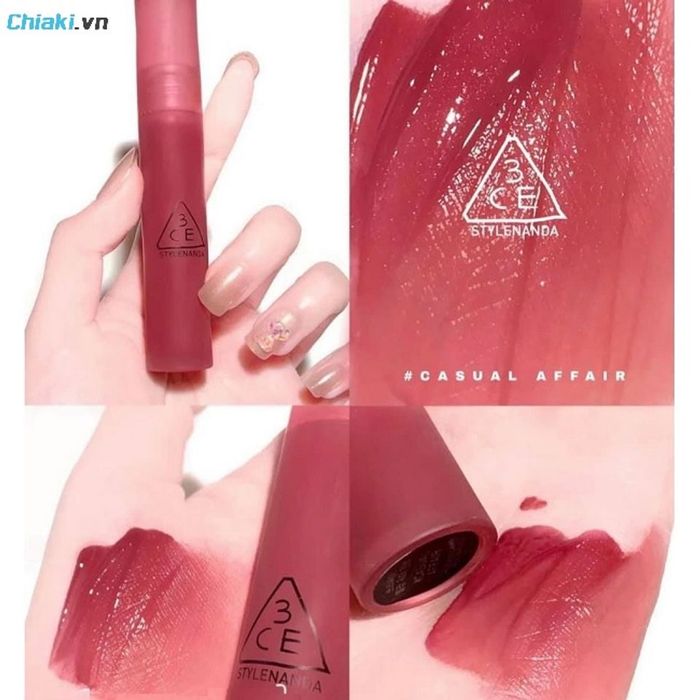 Son kem hồng 3CE Blur Water Tint Casual Affair