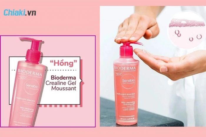 Đánh giá sữa rửa mặt Bioderma hồng Sensibio H20 Gel Moussant cho da nhạy cảm