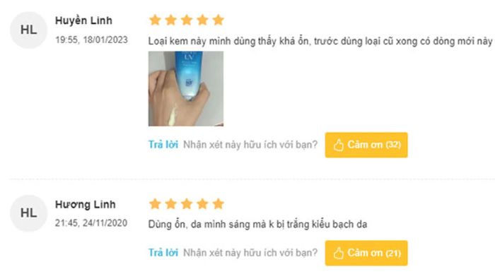 đánh giá sản phẩm kem chống nắng vật lý lai hóa học Biore UV Aqua Rich