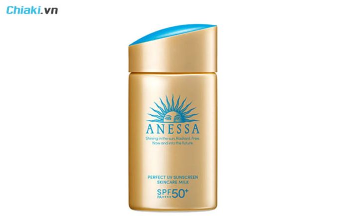 kem chống nắng vật lý lai hóa học Anessa Perfect UV Sunscreen Skincare Milk