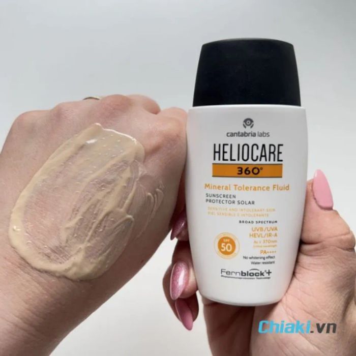 Kem chống nắng chống ánh sáng xanh Heliocare Mineral Tolerance Fluid