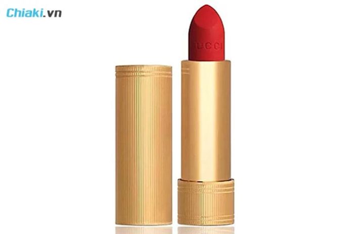 màu son cho mặt mộc Gucci màu 500 Odalie Red Matte đỏ cam