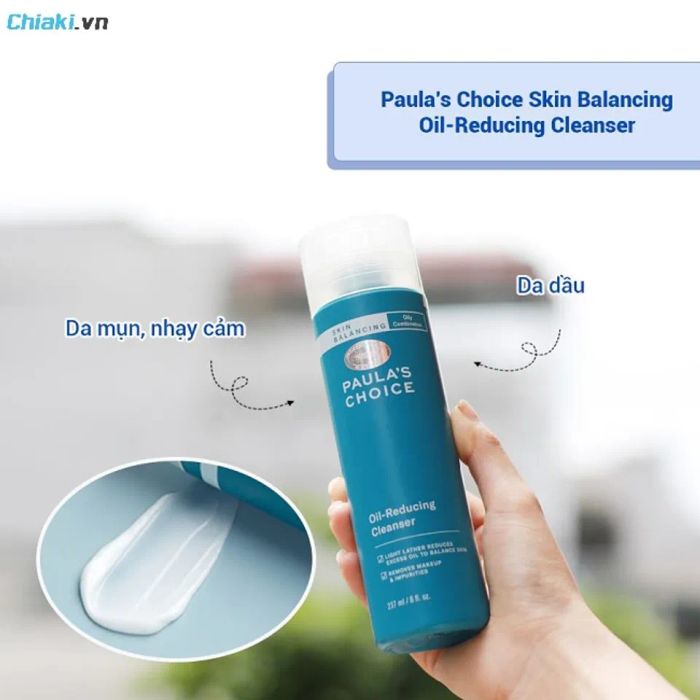 Sữa rửa mặt dành cho da dầu Paula’s Choice Skin Balancing Oil-Reducing Cleanser