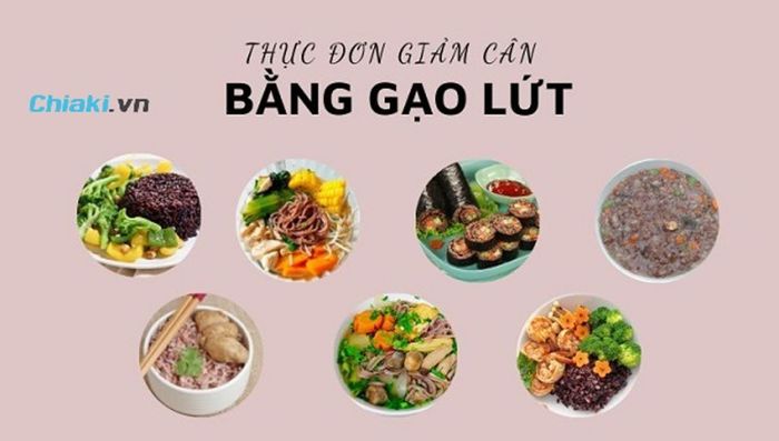 Thực đơn giảm cân trong 1 tuần bằng bột gạo lứt