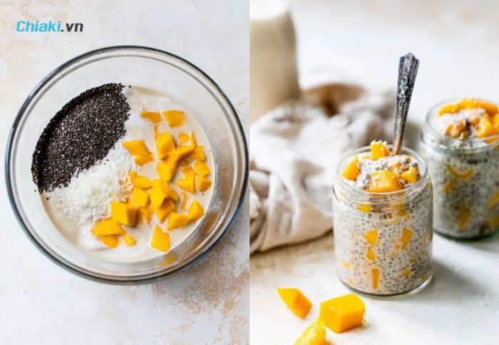 Pudding hạt chia giảm cân