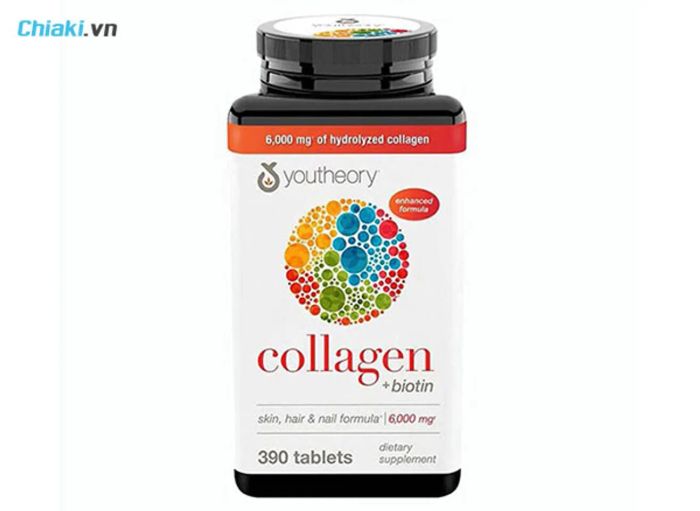 giới thiệu sản phẩm Collagen + Biotin Youtheory và hướng dẫn cách sử dụng viên uống collagen đúng cách