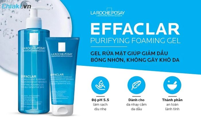 Sản phẩm sữa rửa mặt La Roche-Posay Effaclar dành cho da dầu nhạy cảm