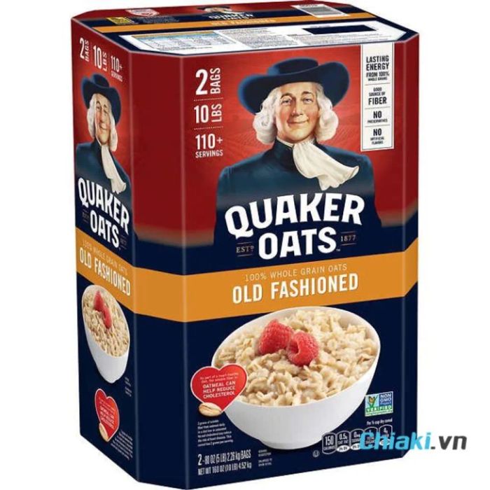 Yến mạch hạt cán mỏng Quaker Oats Old Fashioned