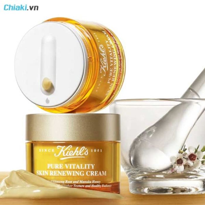 Kem dưỡng ẩm Kiehl’s dành cho da dầu mụn Pure Vitality Skin Renewing Cream