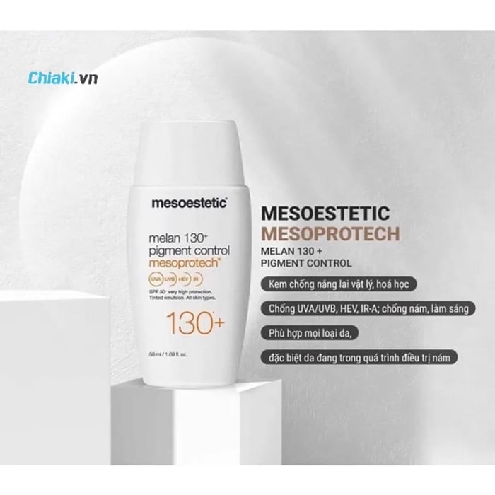 Kem chống nắng Mesoestetic Mesoprotech Melan 130+ Pigment Control